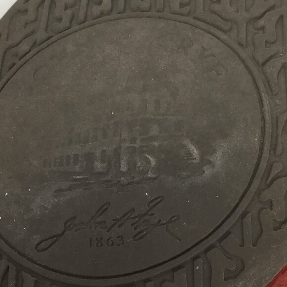 FRYE RED MOCCASINS LOAFER FLATS LEATHER 8M - Picture 10 of 15